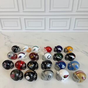 LOT OF 23 NFL Riddell Pocket Pro Micro Miniature 1.5" Football Team Helmets